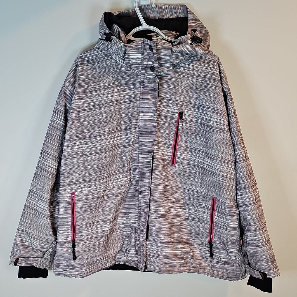 Pulse Gray 3XL Zip Up Hooded Jacket
